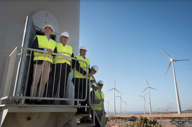 Luis Castro Valdivia, segundo de izquierda a derecha. Empresa Ecoener en España.