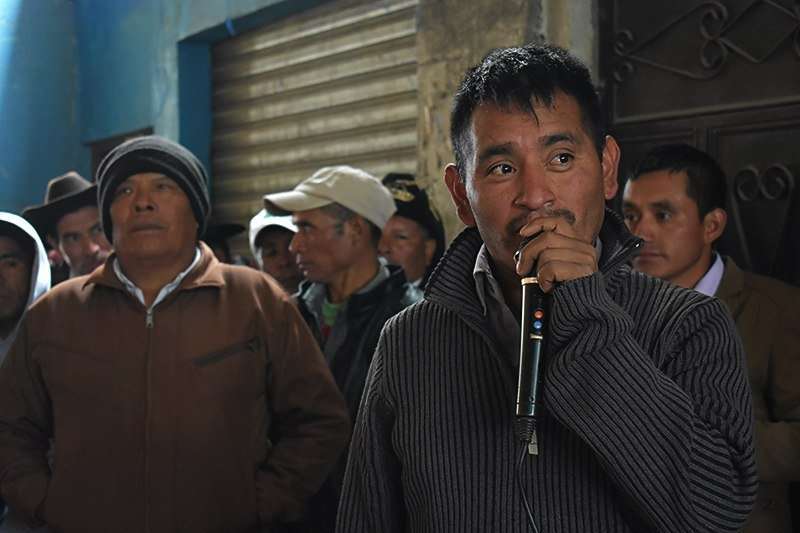 Julio Gómez Lucas autoridad Maya Chuj de San Mateo Ixtatán.
